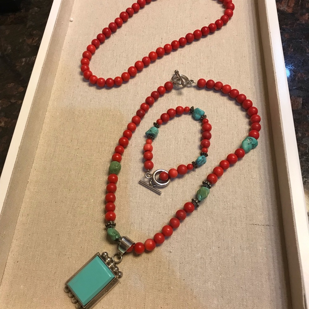 Genuine Coral & turquoise bundle